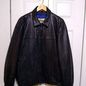 Leather Men's black Leather jacket